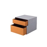 Broste Copenhagen Cecelia storage boxes caramel/cafe - 70080494