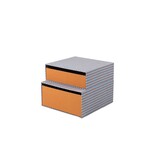 Broste Copenhagen Cecelia storage boxes caramel/cafe - 70080494