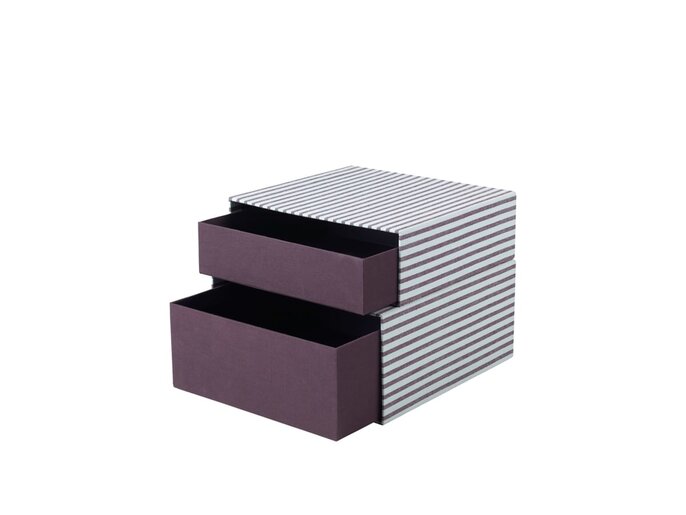 Broste Copenhagen Scatole portaoggetti Cecelia vino mora - 70080496