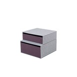 Broste Copenhagen Cecelia storage boxes blackberry wine - 70080496