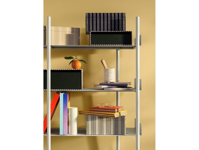 Broste Copenhagen Cleo opbergboxen bruin/lichtgrijs - 70080499