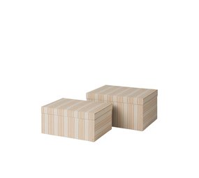 Broste Copenhagen Boîtes de rangement Cleo marron/gris clair Broste Copenhagen Boîtes de rangement Cleo marron/gris clair