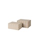 Broste Copenhagen Cleo opbergboxen bruin/lichtgrijs - 70080499 Broste Copenhagen Cleo opbergboxen bruin/lichtgrijs - 70080499