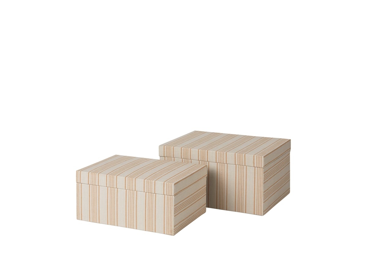 Broste Copenhagen Boîtes de rangement Cleo marron/gris clair - 70080499