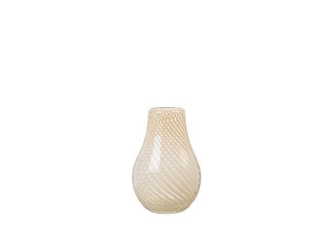 Broste Copenhagen Ada vaas crossstripe geel - 14485071