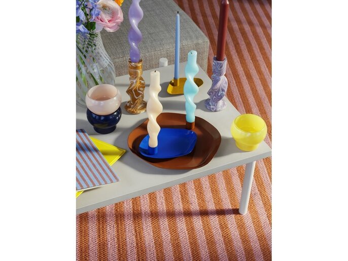 Broste Copenhagen Ada vaas crossstripe lavendel grijs - 14485073