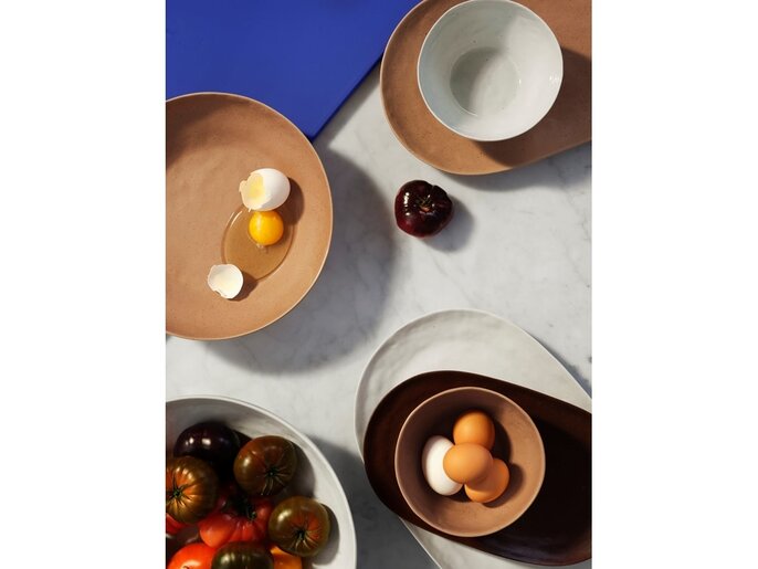 Broste Copenhagen Forme plats Ø15cm camel - 14533475