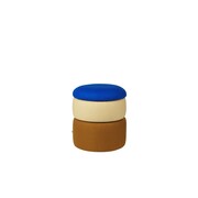 Broste Copenhagen Pouf Pond blu/sabbia/ocra Ø38cm - 31001143 Broste Copenhagen Pouf Pond blu/sabbia/ocra Ø38cm - 31001143