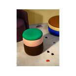 Broste Copenhagen Pouf Pond verde/rosa/caffè Ø38cm - 31001144 Broste Copenhagen Pouf Pond verde/rosa/caffè Ø38cm - 31001144