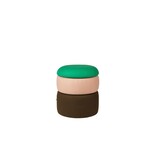 Broste Copenhagen Pond poef groen/roze/koffie Ø38cm - 31001144 Broste Copenhagen Pond poef groen/roze/koffie Ø38cm - 31001144