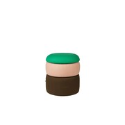 Broste Copenhagen Pouf Pouf Grün/Rosa/Kaffee Ø38cm - 31001144 Broste Copenhagen Pouf Pouf Grün/Rosa/Kaffee Ø38cm - 31001144