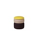Broste Copenhagen Pond poef geel/beige/dark grape Ø38cm - 31001145 Broste Copenhagen Pond poef geel/beige/dark grape Ø38cm - 31001145
