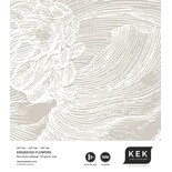 KEK Amsterdam Indgraveret blomstertapet WP-746 grå 300x280cm KEK Amsterdam Indgraveret blomstertapet WP-746 grå 300x280cm
