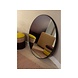 Broste Copenhagen Pond poef geel/beige/dark grape Ø68cm - 31001148 Broste Copenhagen Pond poef geel/beige/dark grape Ø68cm - 31001148