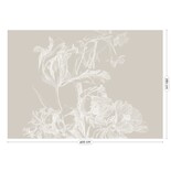 KEK Amsterdam Papel pintado floral grabado WP-749 gris 400x280cm KEK Amsterdam Papel pintado floral grabado WP-749 gris 400x280cm