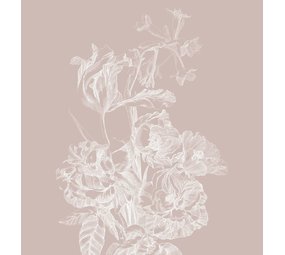KEK Amsterdam Engraved bloemen behang  nude WP-744 200x280cm KEK Amsterdam Engraved bloemen behang  nude WP-744 200x280cm
