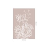 KEK Amsterdam Papier peint floral gravé nude WP-744 200x280cm