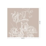 KEK Amsterdam Indgraveret blomstertapet sand WP-748 300x280cm KEK Amsterdam Indgraveret blomstertapet sand WP-748 300x280cm