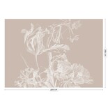 KEK Amsterdam Papel pintado floral grabado arena WP-751 400x280cm KEK Amsterdam Papel pintado floral grabado arena WP-751 400x280cm