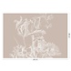 KEK Amsterdam Engraved bloemen behang zand WP-751 400x280cm KEK Amsterdam Engraved bloemen behang zand WP-751 400x280cm
