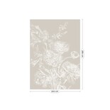 KEK Amsterdam Engraved bloemen behang grijs WP-752 200x280cm KEK Amsterdam Engraved bloemen behang grijs WP-752 200x280cm