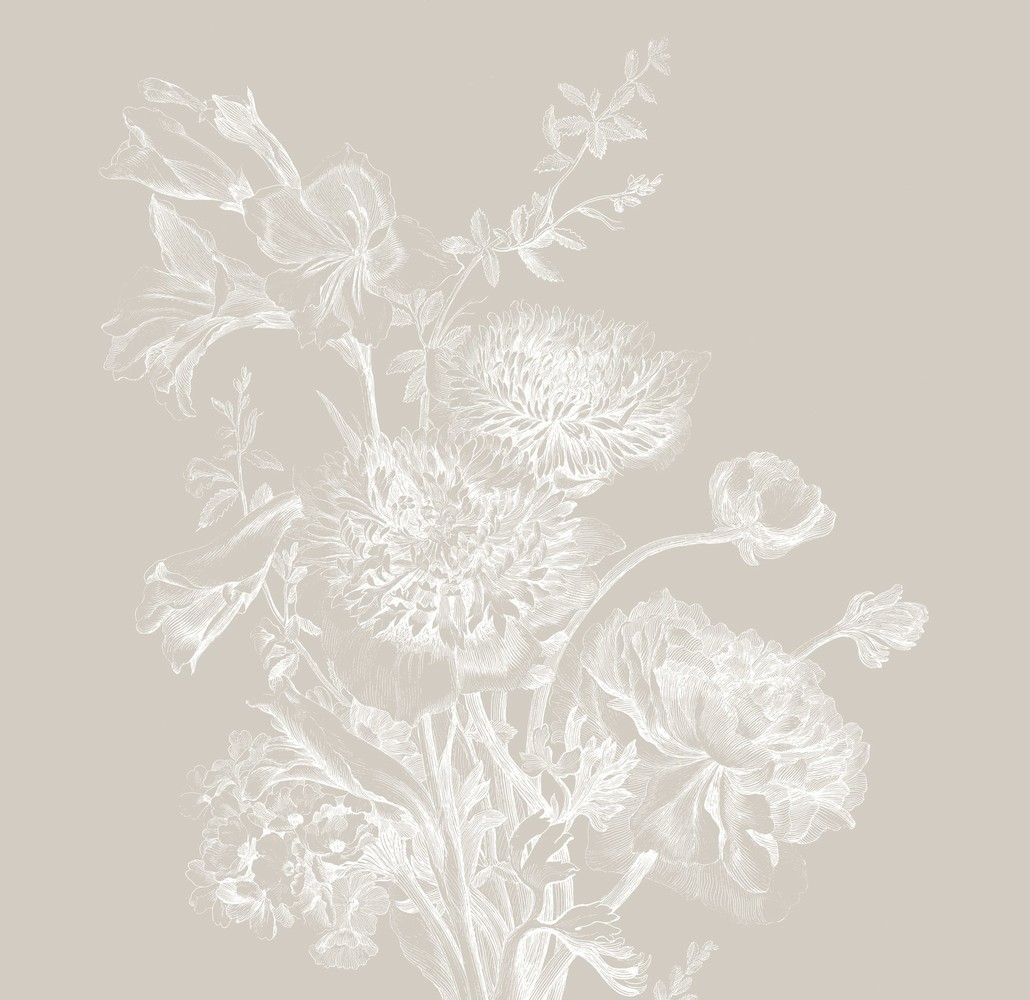 KEK Amsterdam Engraved floral wallpaper gray WP-755 300x280cm KEK Amsterdam Engraved floral wallpaper gray WP-755 300x280cm