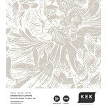 KEK Amsterdam Gravert blomstertapet grå WP-758 400x280cm KEK Amsterdam Gravert blomstertapet grå WP-758 400x280cm