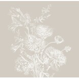 KEK Amsterdam Engraved bloemen behang grijs WP-758 400x280cm KEK Amsterdam Engraved bloemen behang grijs WP-758 400x280cm