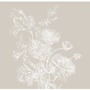 KEK Amsterdam Engraved bloemen behang grijs WP-758 400x280cm KEK Amsterdam Engraved bloemen behang grijs WP-758 400x280cm