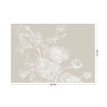 KEK Amsterdam Engraved bloemen behang grijs WP-758 400x280cm KEK Amsterdam Engraved bloemen behang grijs WP-758 400x280cm