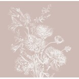 KEK Amsterdam Gravierte Blumentapete Nude WP-759 400x280cm KEK Amsterdam Gravierte Blumentapete Nude WP-759 400x280cm