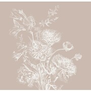 KEK Amsterdam Papier peint floral gravé sable WP-754 200x280cm KEK Amsterdam Papier peint floral gravé sable WP-754 200x280cm