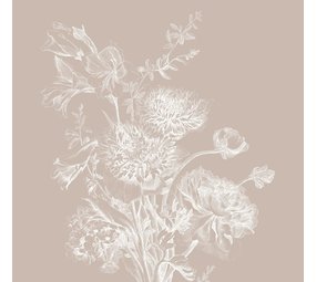 KEK Amsterdam Indgraveret blomstertapet sand WP-754 200x280cm