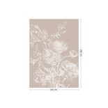 KEK Amsterdam Gravierte Blumentapete Sand WP-754 200x280cm KEK Amsterdam Gravierte Blumentapete Sand WP-754 200x280cm