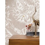 KEK Amsterdam Gravierte Blumentapete Sand WP-757 300x280cm