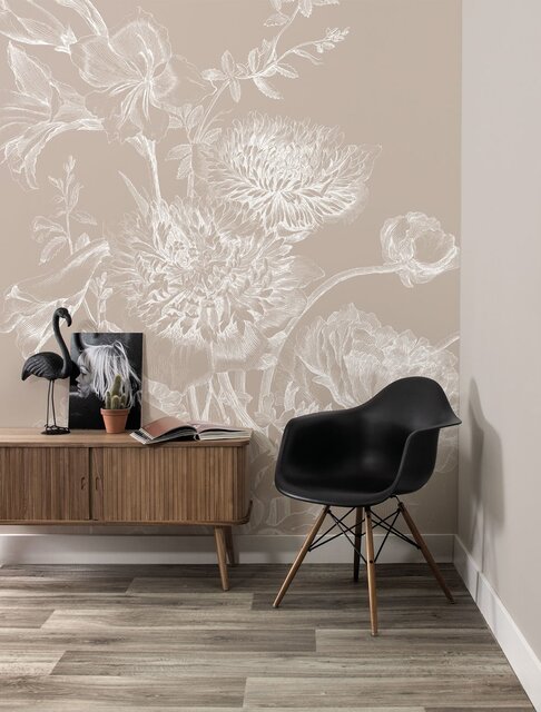 KEK Amsterdam Graverad blomtapetsand WP-760 400x280cm