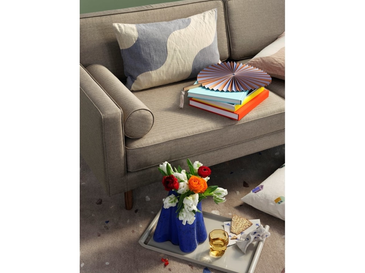 Broste Copenhagen Florero Billie azul - 14485055 Broste Copenhagen Florero Billie azul - 14485055