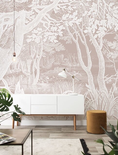 KEK Amsterdam Graverad landskapstapet naken WP-762 200x280cm