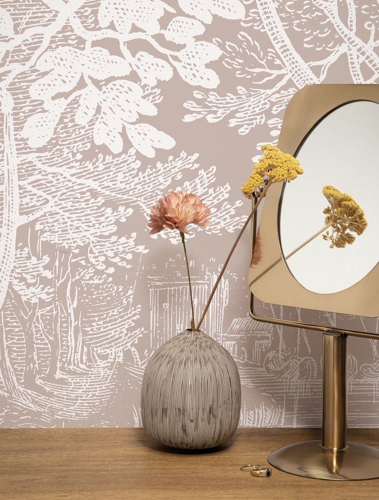 KEK Amsterdam Gravierte Landschaften Tapete Nude WP-768 400x280cm