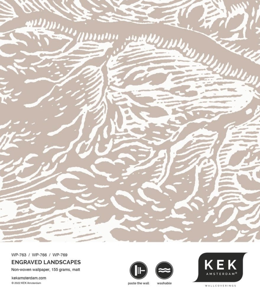 KEK Amsterdam Engraved landscapes wallpaper sand WP-769 400x280cm KEK Amsterdam Engraved landscapes wallpaper sand WP-769 400x280cm