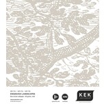 KEK Amsterdam Gravert landskapstapet WP-773 grå 300x280cm