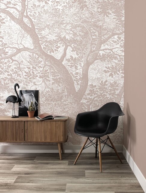 KEK Amsterdam Engraved landscapes wallpaper nude WP-774 300x280cm