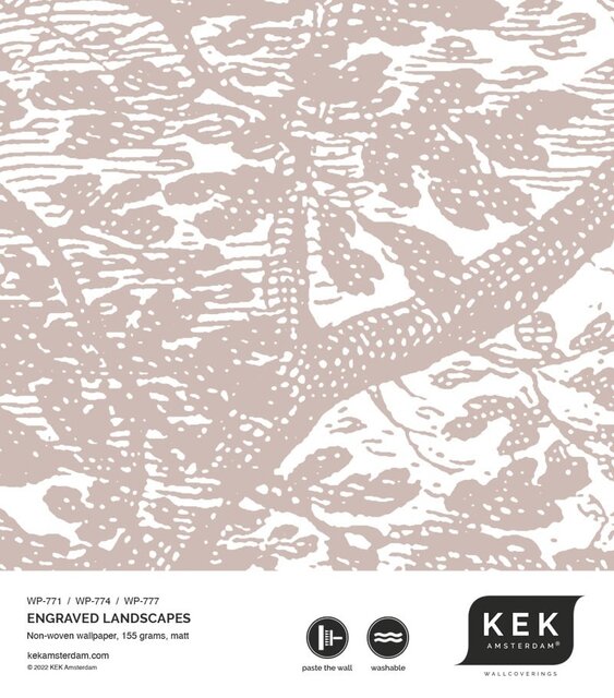 KEK Amsterdam Carta da parati con paesaggi incisi nude WP-774 300x280cm