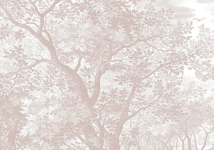 KEK Amsterdam Engraved landscapes wallpaper nude WP-774 300x280cm