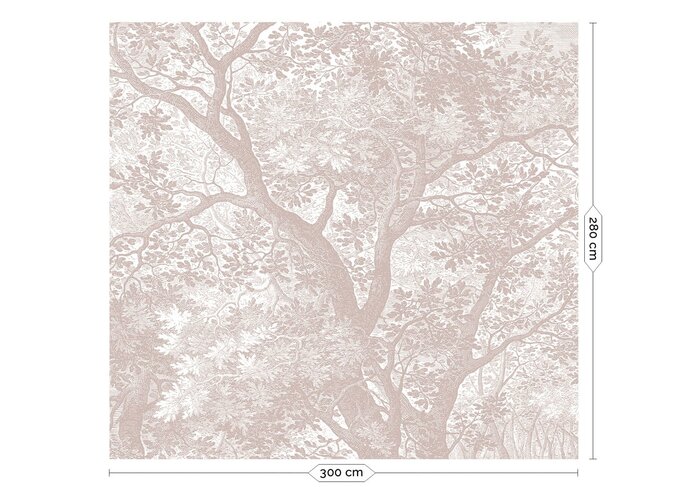 KEK Amsterdam Engraved landscapes wallpaper nude WP-774 300x280cm