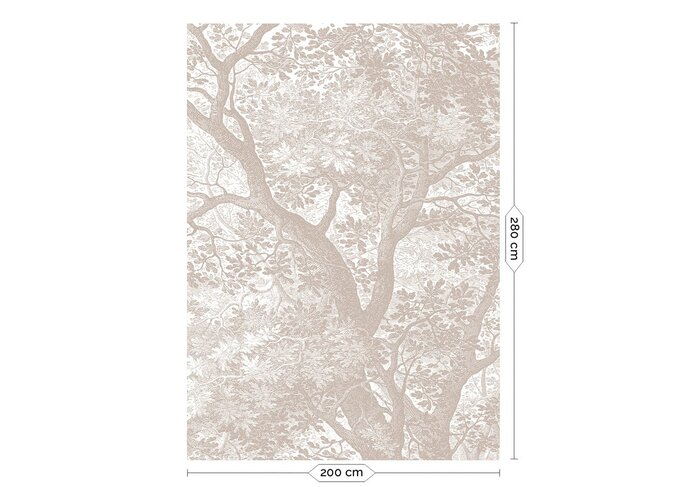 KEK Amsterdam Graverad landskap tapet sand WP-772 200x280cm