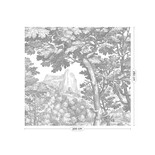 KEK Amsterdam Engraved landscapes wallpaper gray WP-780 300x280cm KEK Amsterdam Engraved landscapes wallpaper gray WP-780 300x280cm