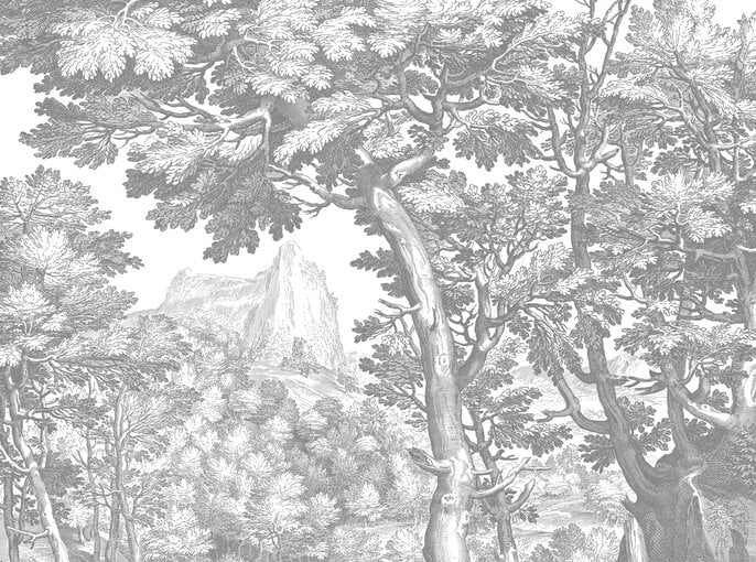 KEK Amsterdam Carta da parati con paesaggi incisi grigia WP-781 400x280cm KEK Amsterdam Carta da parati con paesaggi incisi grigia WP-781 400x280cm