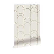 KEK Amsterdam Papel pintado lineas doradas 100x280cm oro / blanco roto MW-067 KEK Amsterdam Papel pintado lineas doradas 100x280cm oro / blanco roto MW-067