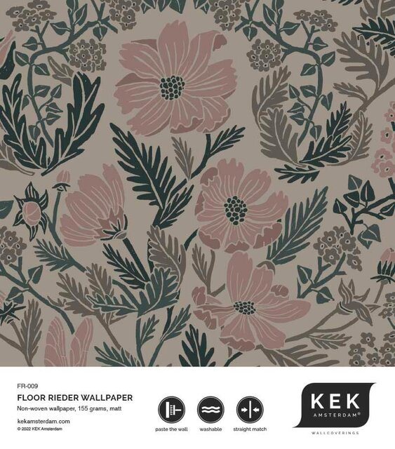 KEK Amsterdam Papier peint motif botanique 100x280cm FR-009